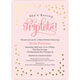 Pink Confetti Triplets Shower Invitations Image 3 of 4